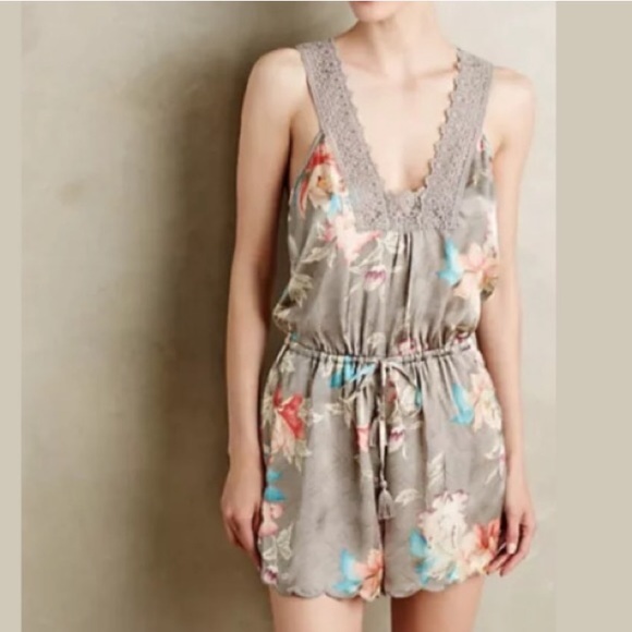 Anthropologie Pants - Anthro Lela Lace Floral romper
